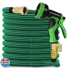 75 FT Expandable Garden Hose, 2025 New Flexible Water Hose 75FT with Leakproo