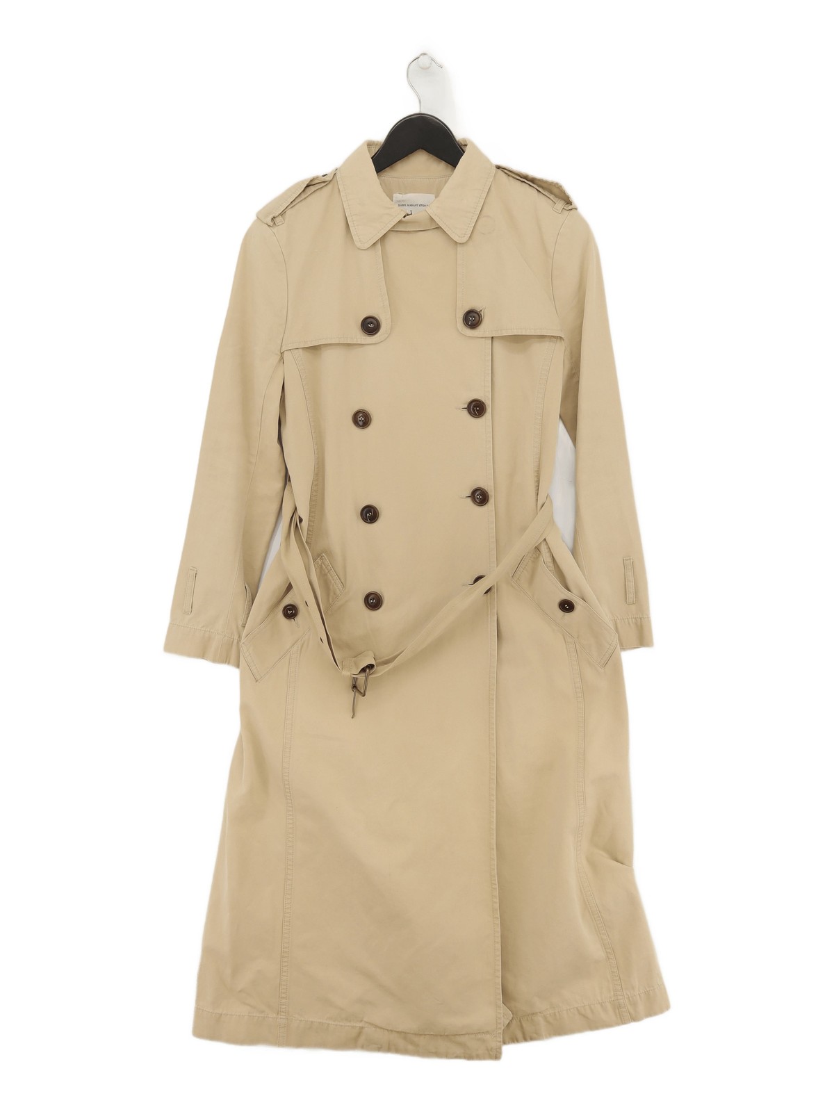 ALTRA Cappotto donna Isabel ETOILE Marant UK 10 marrone 100% altro trench coat