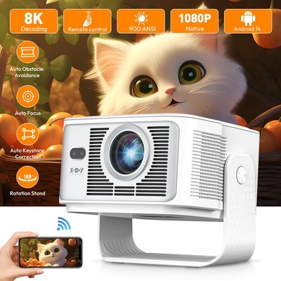 1080p 4K Projektor 5G WiFi 12000 Lumen Heimkino Beamer Bluetooth Heimprojektor