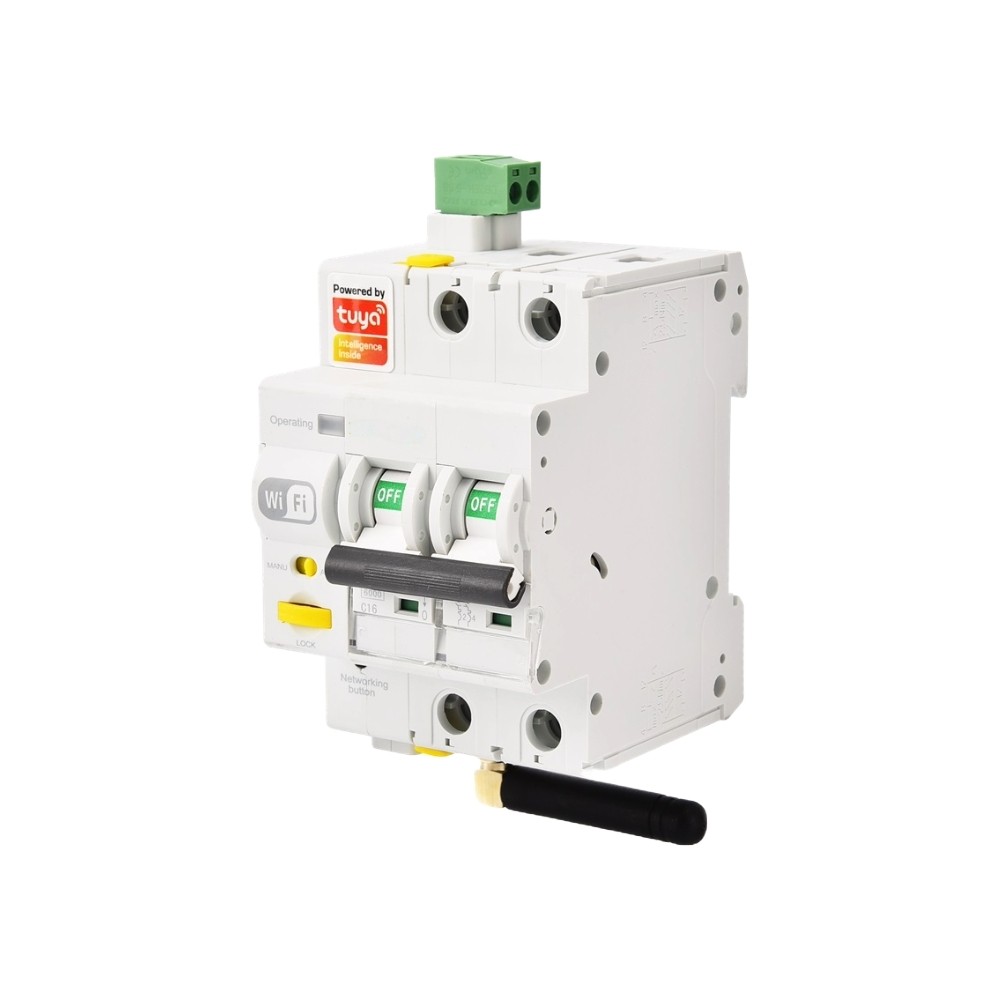 gloca Interruttore Magnetotermico Wi-Fi Smart Con App Tuya Smart Riarmo Automati