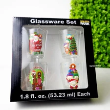 South Park Christmas Shot Glass Set (4) 1.8 fl oz ea Cartman Kyle Stan Kenny