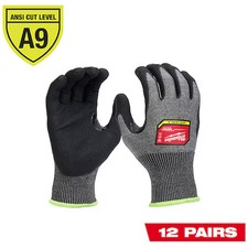 Milwaukee Tool 48-73-7032B Cut Protection Dipped Gloves,  Cut Level A9 , Dipped