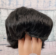 Playhouse Collections Doll Wig Bob Size 14-15 Black Full Cap Short NEW