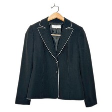 Tahari Arthur S Levine Classic Pinstripe Business Casual Career Blazer Jacket 2P