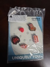 New/Sealed Crocs Authentic Jibbitz Shoe Charms - Girl Power - 5 Pack Free Ship