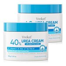 VREKEF Urea Cream 40 Plus Salicylic Acid 2 , 5.29 Ounce Pack of 1 , Blue