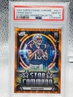 2024 Topps Cosmic Drake Maye Star Command RC Orange Refractor 22/25 PSA 10