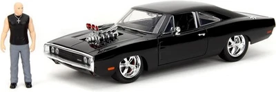 JADA TOYS - DODGE Charger 1970 Schwarz mit Dom's Figur FAST & FURIOUS - 1/24 ... - Bild 1 von 4