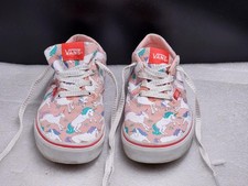 NEW VANS OFF THE WALL Girls UNICORN SPARKLE Size 5