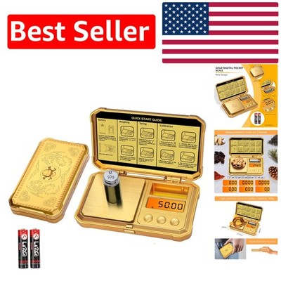 High Precision Gold Pocket Scale 300g x 0.01g   Ultimate Jewelry Weighing Tool