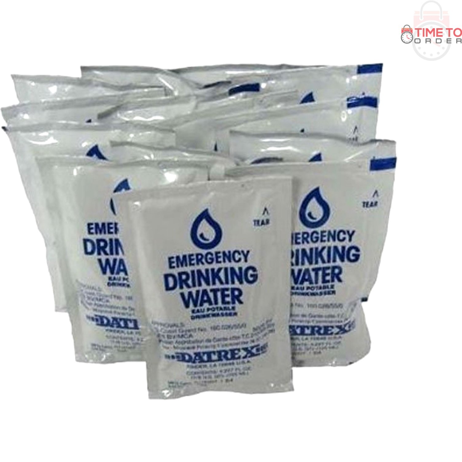 Emergency Water Pack 18 Count 125ml Purified Portable Survival Kit