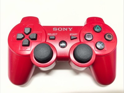 Sony PS3 DualShock 3 Wireless Controller  Red  OEM Original Tested