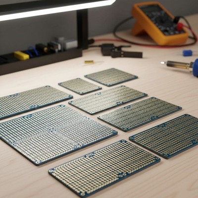 PCB Prototype Board Snappable Strip with Power Rails for Arduino Projects 6 Pack