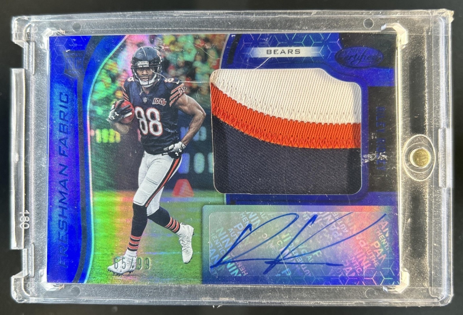 Riley Ridley Panini Certified #238 Jersey Signature-Mirror Blue