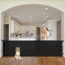 90 Inch Retractable Baby Gates Extra Wide Dog Gate Outdoor Retractable Gate