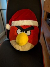 NWT Angry Birds Seasons Christmas Santa Red Bird Plush 8" 2011 CWT Collection