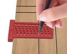 Woodworking Scribe Metric Precision T Ruler Aluminium Pocket Marking Gauge 