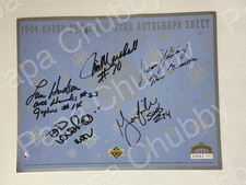 1994 Upper Deck All-Star Autograph Jim Marshall MN Vikings Lou Hudson Oversized