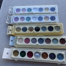 Metallic Rub On Paint Palette 7 Colors Kit Robin Brand