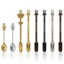 8 Pcs Mini Spoons & Tiny Metal Shovels for Ho...