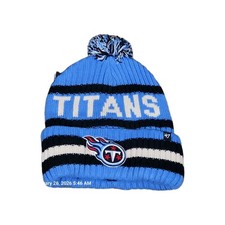 Tennessee Titans Beanie Winter Hat Cuffed Knit Pom Unisex NFL Team '47 New Tags