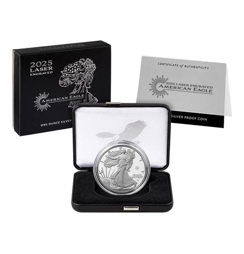 2025 Laser Engraved American Eagle One Ounce Silver Proof Coin