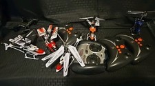 Lot of 5 Drones, 4  controllers, Unknown Untested. 