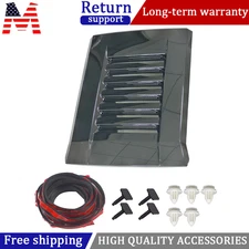 For 2024 2025 Toyota Tacoma Hood Scoop Hood Bulge Gloss Black