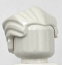 Lego New White Minifigure Hair Swept Back w/ Widow's Peak Part
