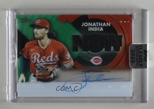 2022 Topps Clearly Authentic Generation Now Green /99 Jonathan India Auto x7n