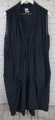 MALIA MILLS Women s Medium Goa Dress Navy Blue Swim Cover-Up Beach $595