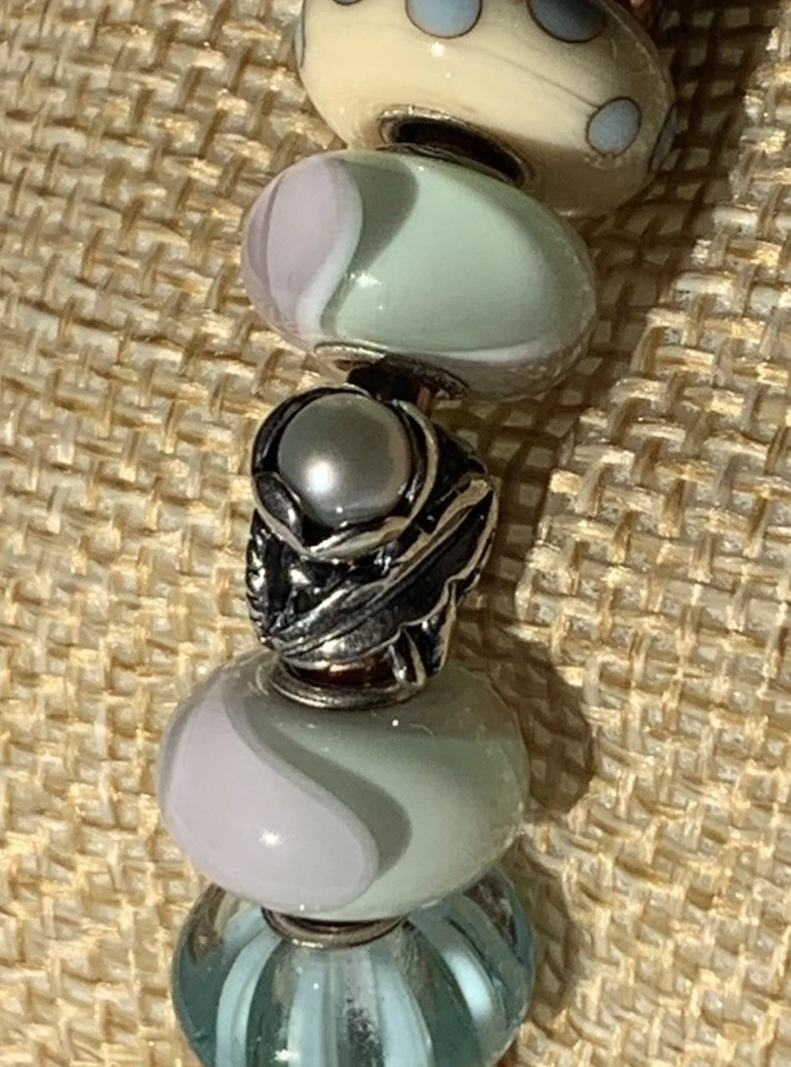 Trollbeads Daisy Of April Pearl Bead Birthday Collection ~ Gorgeous ~ EUC!! LAA - Image 2 of 4