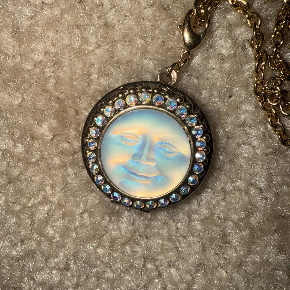 Kirks Folly Seaview Moondream Necklace-Locket  Aurora B Golden Expect Miracles - Image 3 of 4
