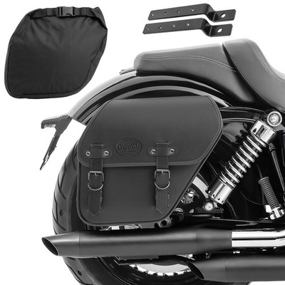 Satteltasche + Halter für Indian Chief Dark Horse Fargo rechts