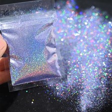 Professional Laser Holographic Nail Glitter – 0.2mm Rainbow Glitter Dust 5g