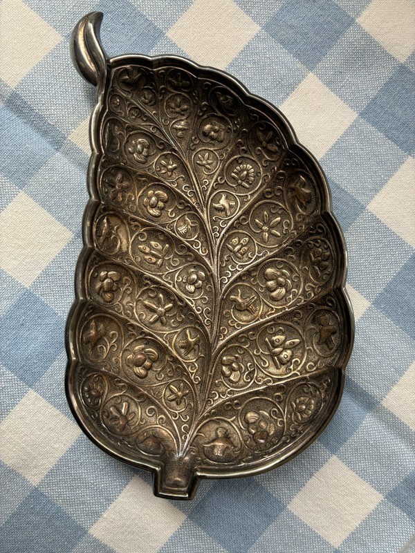 Sterling Silver Trinket Dish - Floral Embossed - Metropolitan Museum of Art