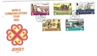 Jersey Comm/FDC - World Communications Year - 1983 (JES377)