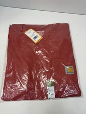 Carhartt K87 Pocket T-Shirt S Loose Fit Short Sleeve Red NWT