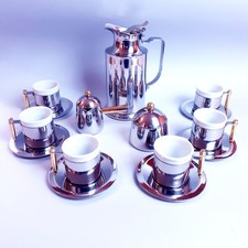 Servizio caffè Lavazza vintage · set espresso anni 80 · tazzine teiera lattiera