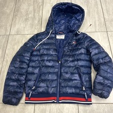 Tommy Hilfiger Giubbotto Uomo Tampone Impermeabile Blu Mimetico Taglia Media