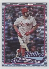 2024 Series 2 1989 Topps Baseball Mega Box Foilboard Kyle Schwarber 1oe4