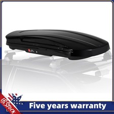 Rooftop Cargo Box Carrier 17 Cu.ft Hard Shell Roof Rack Cargo Carrier Security
