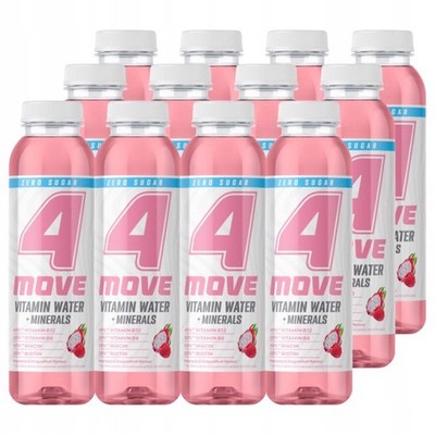5901861003344 4Move Vitamin Water Zero Sugar Napój niegazowany o smaku malina-dr