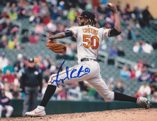 MIGUEL CASTRO BALTIMORE ORIOLES  ACTION SIGNED 8x10