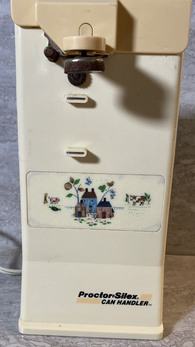 VTG Working Proctor Silex Can Handler Opener Heartland Farm Pig Cow Knife Sharp