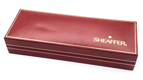 BOLÍGRAFO SHEAFFER TARGA VINTAGE EN PATRÓN DE PLUMAS EN CAJA HECHO EN EE. UU. - Imagen 10 de 11