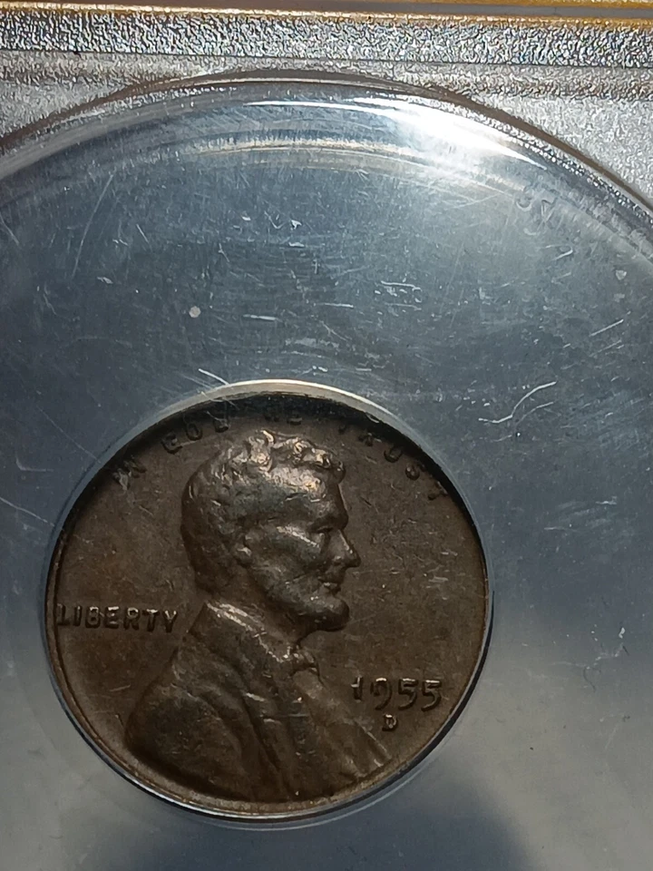 👉1955-D Lincoln Cent DDO FS-101 ANACS VF 30 - Image 2 of 4
