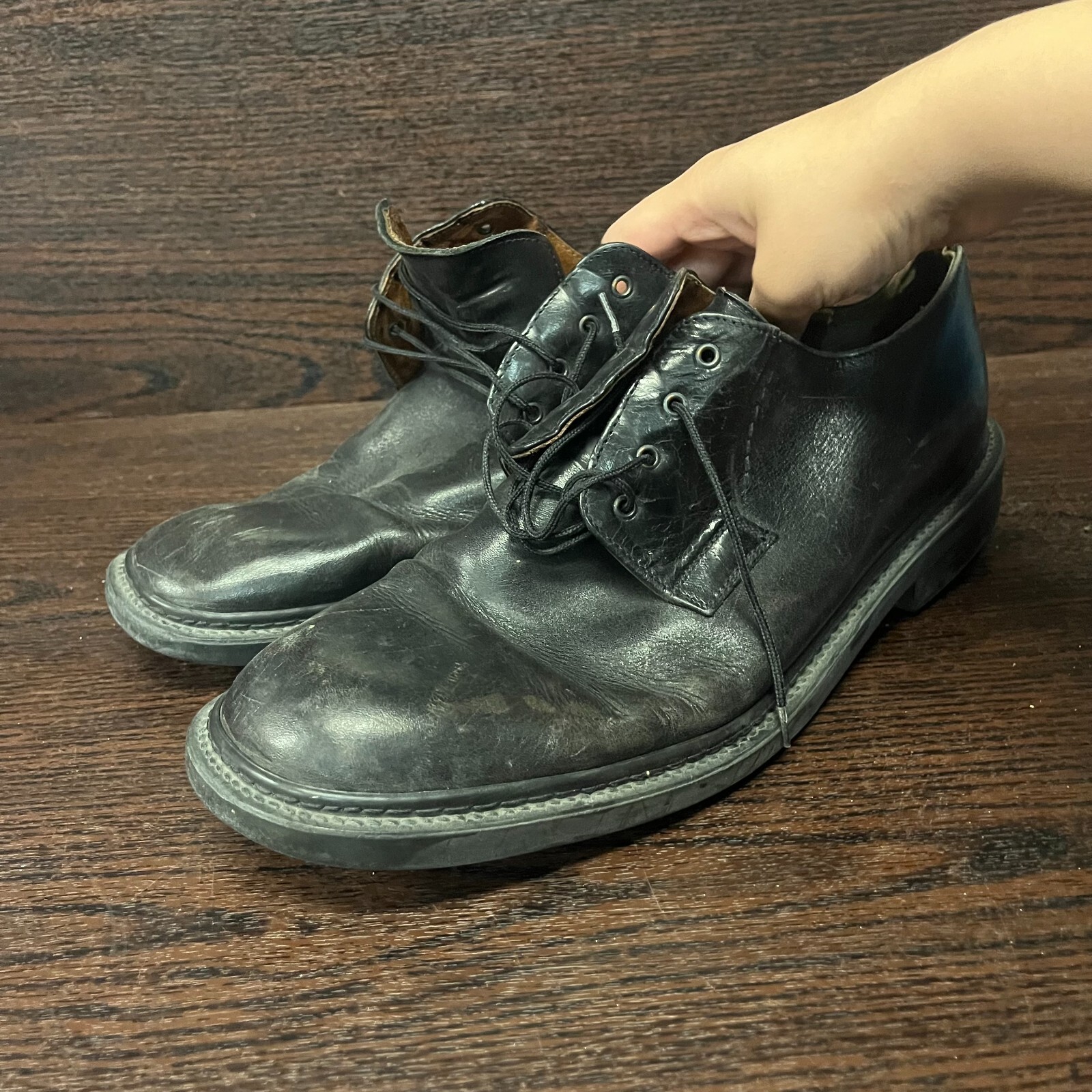 SAOLA Scarpe da uomo Johnston Murphy taglia 13US in pelle M nere