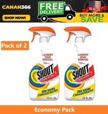 2 Shout Triple-Acting, Laundry Stain Remover, 22 Ounce Economy Pack