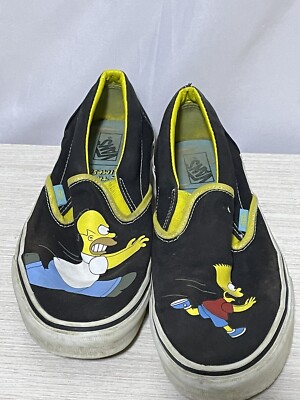 Vans The Simpsons Homer and Bart Classic Slip On Skate Shoe  display picture 1